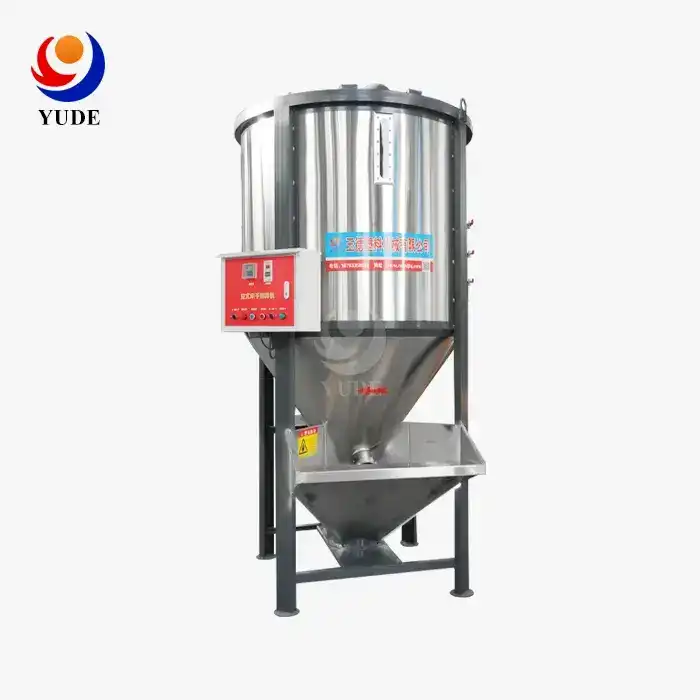 1000kg Vertical Plastic Particle Mixer with Drying Function - Rated loading capacity: 1000kg (Plastic particlesB